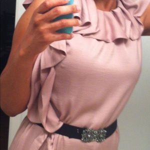 BCBG MaxMara Mauve floor length evening gown